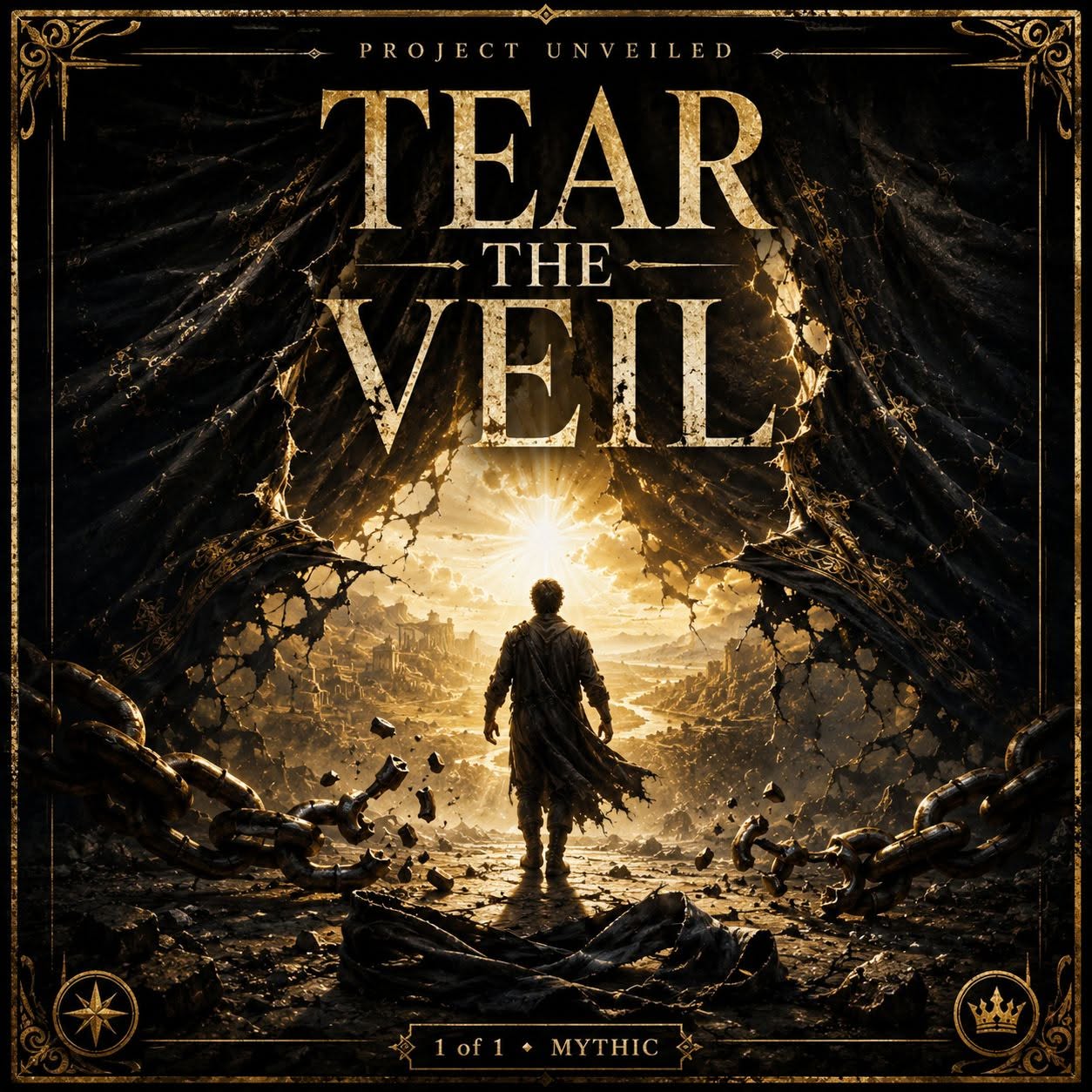 Project Unveiled artwork showing the tearing of the veil